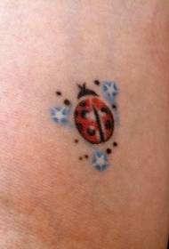 Dizalica i tri plave zvijezde tetovaža uzorak