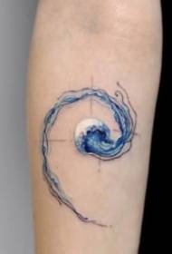 Appreciation of simple and fresh jellyfish tattoo pictures