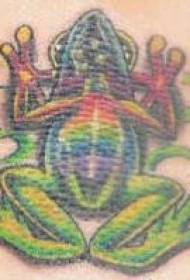 Pola tato kosmik katun kanthi warna