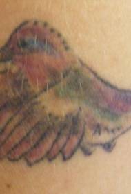Little hummingbird painted tattoo pattern