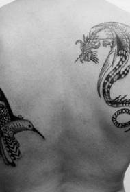 Тетоважа со птици за ситница, симпатична шема за тетоважа со колибри