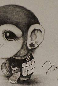 Little monkey tattoo