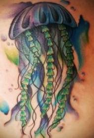 Patrón de tatuaxe de medusa 9 deseños suaves de tatuaxes de medusas
