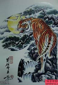 The best tattoo museum recommended a Shangshan tiger tattoo manuscript