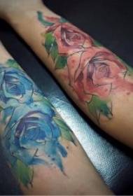 Flower tattoo pattern 10 tattoo plants, leaves, flowers, etc.