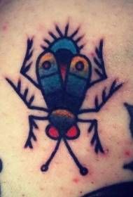 Patrón de tatuaje de insecto de color simple
