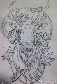 Iphethini le-Antelope tattoo yesandla