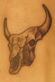 Vanligt tatueringmönster för tjurkalvssvart