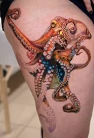 9 individuelle blæksprutte tatoveringsdesign