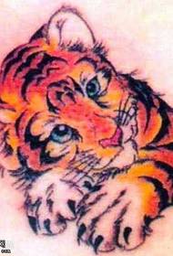 Manuscript tiger tattoo pattern