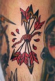 braccio divertente freccia colorata modello tatuaggio