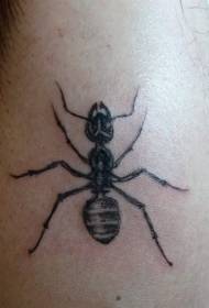 Arm black ant tattoo pattern