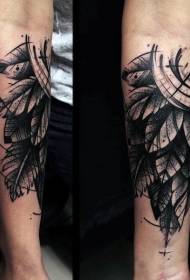 kar fekete iránytű tollakkal) tetoválás tetoválás minta