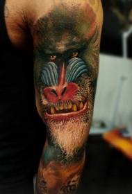 Pola tato warna kulit tangis realis lanang
