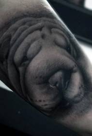 brazo patrón de tatuaxe avatar cachorro bonito