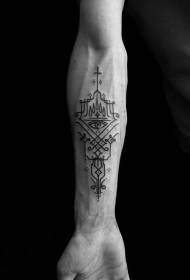 vaikuttava salaperäinen symboli käsivarsi tatuointi malli