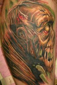 arm creepy rengîn monster pattern rûyê tattooê