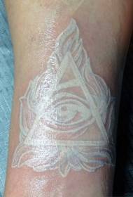 arm white eye pyramid tattoo pattern