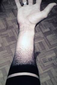 arm enkel personlighet svart punkt torn armband tatuering mönster