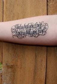 braccia di vigna nera combinazione carta di tatuaggi Pattern
