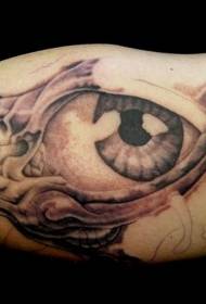 arm black future eye tattoo pattern
