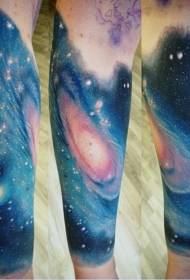 arm simple colorful space tattoo pattern