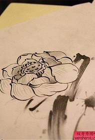 Ink Lotus tattoo manuscript werkt door tattoo