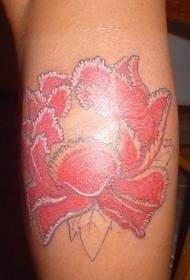 Arm color pink lotus tattoo picture