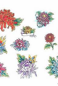Chrysanthemum tattoo pattern: chrysanthemum tattoo