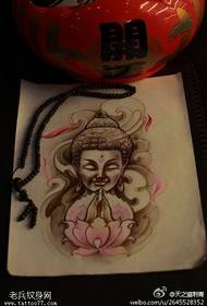Ang tattoo show, inirerekumenda ang isang rebulto ng Buddha tattoo manuskrito