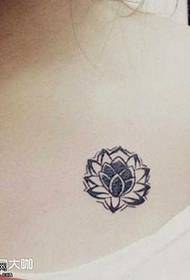 Shoulder lotus totem tattoo pattern