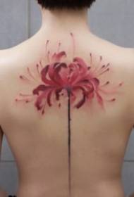Una bella stampa di 9 opere di tatuaggi di u latu di u fiore di u latu