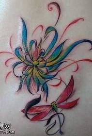 Waist color lotus tattoo tattoo pattern