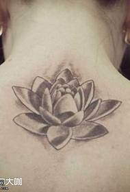 Pattern ng back lotus tattoo