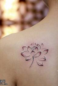 Χρώμα τατουάζ ώμο lotus