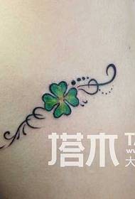 Arm clover tattoo pattern
