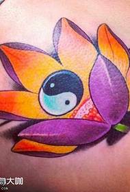 Disegno del tatuaggio del loto sul petto