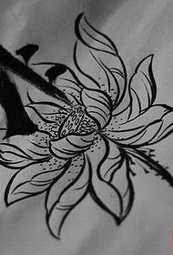 Sanskrita lotosa tetovējums darbojas