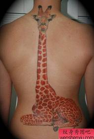 wzór tatuażu żyrafy