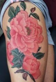 Flower tattoo pattern beautiful and generous peony rose and other flower tattoo patterns