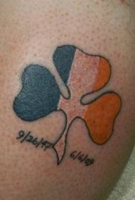 Irish Shamrock Commemorative Tattoo Pattern