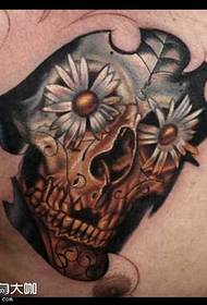 Chest daisy tattoo maitiro