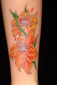 Pola: Gambar tato kembang floral anca