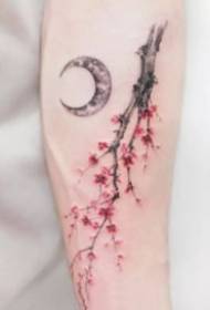 Très petit et frais ensemble de 9 dessins de tatouage de prune