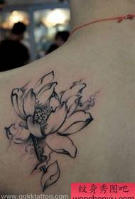 Model de tatuaj Lotus: model de tatuaj de umăr Lotus imagine de tatuaj