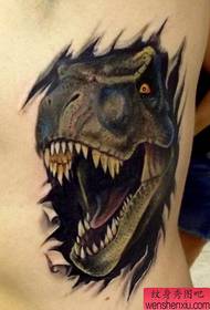 Admire a domineering torn dinosaur tattoo