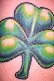 Stretched clover color tattoo pattern
