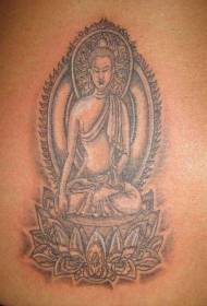 Buddha’s lotus tattoo pattern