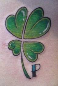 Four-leaf clover tattoo