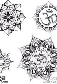 Persoonlijkheid zwart grijs vanille tattoo manuscript patroon